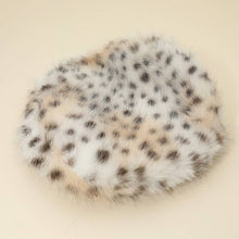 Load image into Gallery viewer, Plush Faux Fur Round Winter Beret Hat
