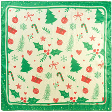 Load image into Gallery viewer, Vintage Christmas Pattern Square Bandana Scarf
