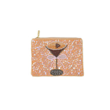 Load image into Gallery viewer, Espresso Martini Sequin Beaded Coin Pouch
