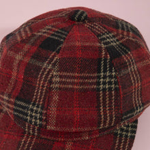Load image into Gallery viewer, Tartan Plaid Eight Panel Newsboy Cap

