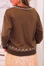 Load image into Gallery viewer, Foil Gingerbread House Pullover
