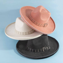 Load image into Gallery viewer, Fedora Suede Hat
