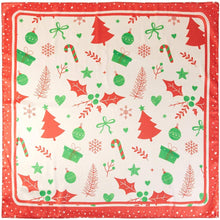 Load image into Gallery viewer, Vintage Christmas Pattern Square Bandana Scarf
