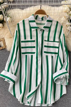 Load image into Gallery viewer, Striped Button-Front Shirt
