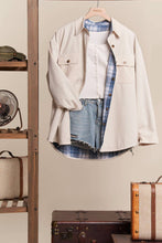 Load image into Gallery viewer, Reversible Corduroy and Plaid Shacket
