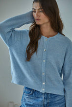 Load image into Gallery viewer, W2536 | Knit Polyester Acrylic Sweater Crew Neck Cardigan
