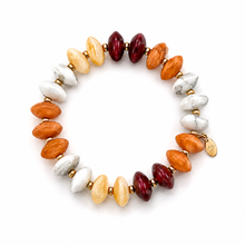 Load image into Gallery viewer, Ellison+Young Organic Pebble Stretch Bracelet, Acrylic &amp; Stainless Steel Beads
