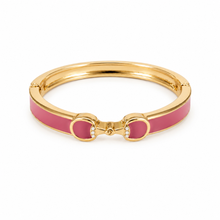 Load image into Gallery viewer, Derby Horse Bit Color Hinge Cuff Bracelet
