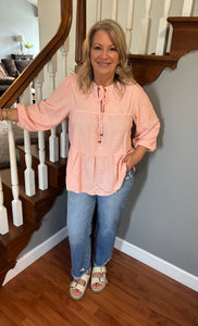 Textured Flowy Top