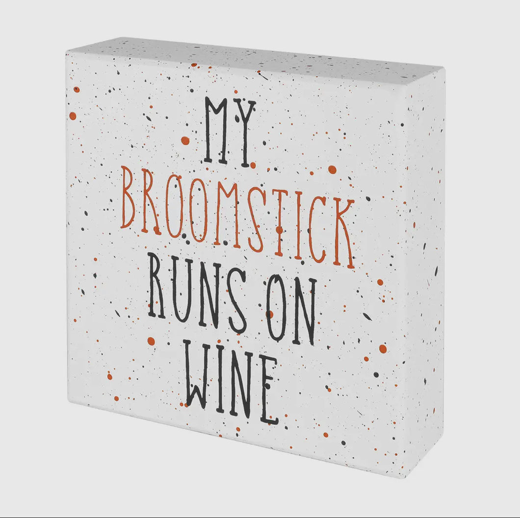 (Collins) Runs on Wine Sign
