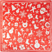Load image into Gallery viewer, Christmas Pattern Square Bandana Scarf
