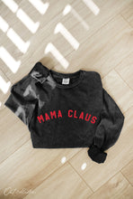 Load image into Gallery viewer, MAMA CLAUS Mineral Washed Long Sleeve Graphic
