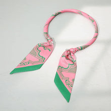 Load image into Gallery viewer, Abstract Printed Bow Knot Fabric Scarf Magnetic Necklace
