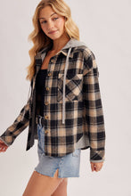 Load image into Gallery viewer, ZIPPER FRONT QUILTED PUFFER VEST CONTRAST HOODIE VEST
