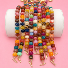 Load image into Gallery viewer, MULTI BEADED HEART CHARM TOGGLE NECKLACE | 40NK9700
