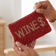 Load image into Gallery viewer, Wines Seed Beaded Coin Purse

