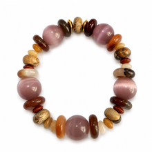 Load image into Gallery viewer, Ellison + Young Terra Luxe Mixed Stone Stretch Bracelet
