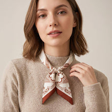 Load image into Gallery viewer, Abstract Printed Bow Knot Fabric Scarf Magnetic Necklace
