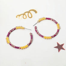 Load image into Gallery viewer, Game Day Textured Hoop Earrings
