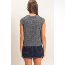 Load image into Gallery viewer, Charcoal Sweater Vest
