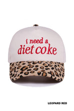 Load image into Gallery viewer, I Need A Diet Coke Two Tone Canvas Cotton Cap
