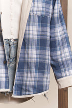 Load image into Gallery viewer, Reversible Corduroy and Plaid Shacket
