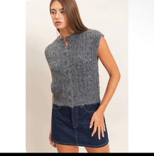 Load image into Gallery viewer, Charcoal Sweater Vest
