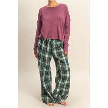 Load image into Gallery viewer, Flannel Wide Leg Pants
