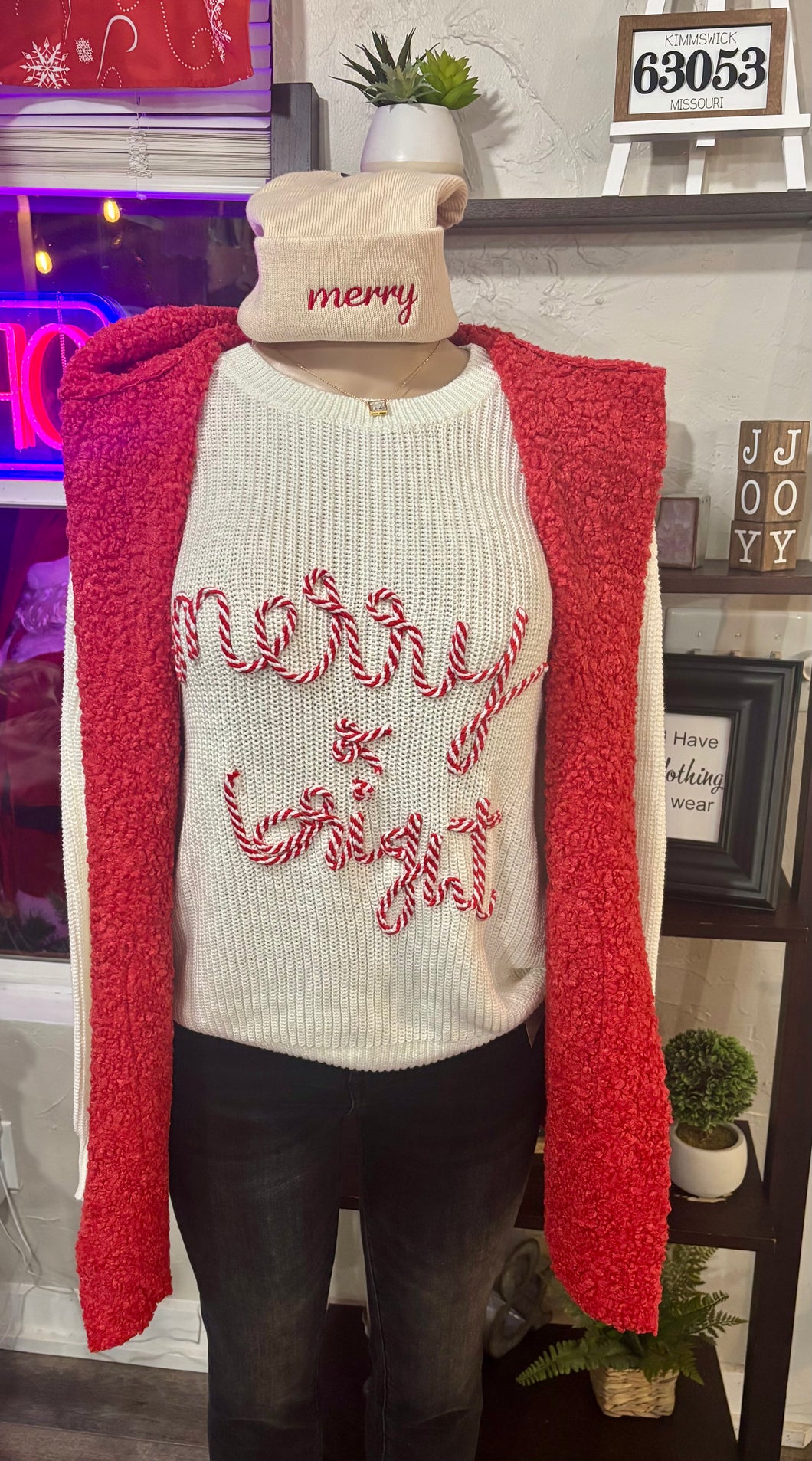 Striped Merry Sweater