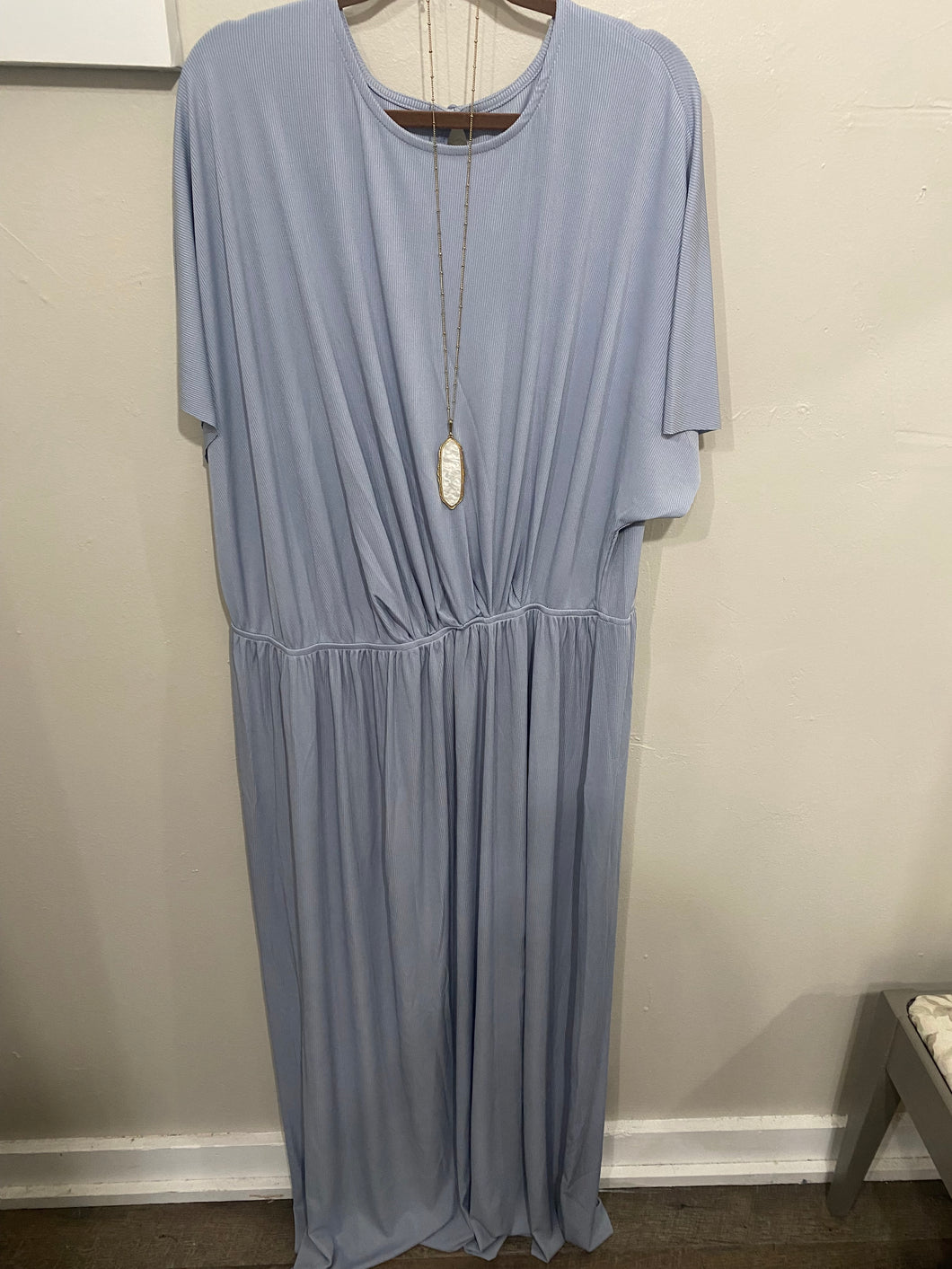 Rib Knit Maxi Dress (Curvy)