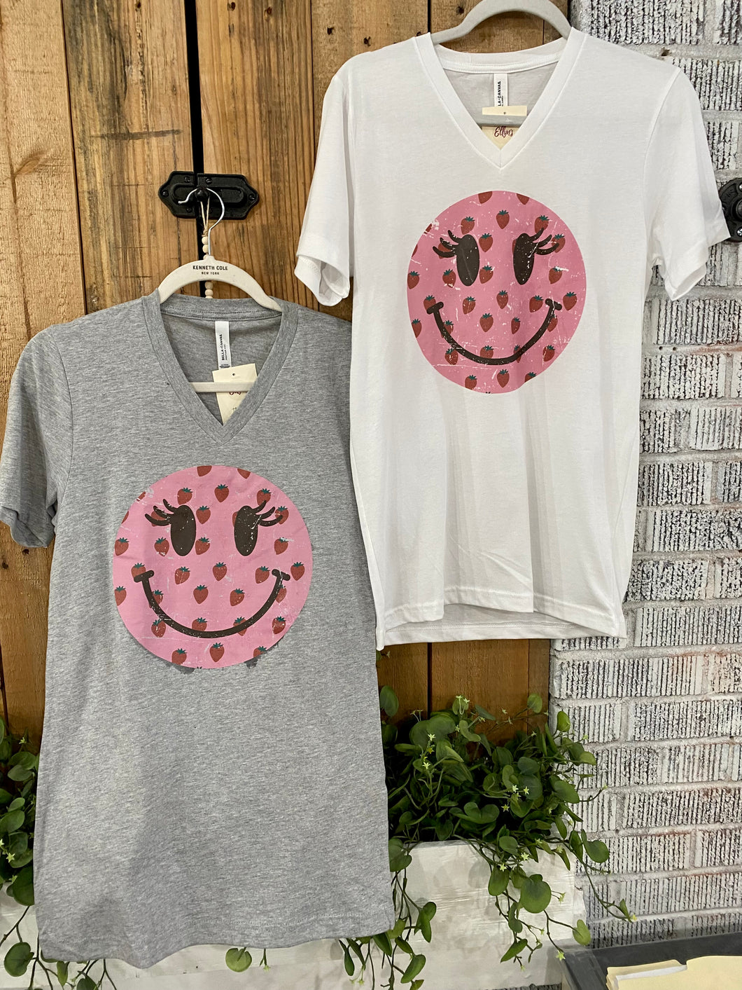 Smiley Face Strawberry Tee