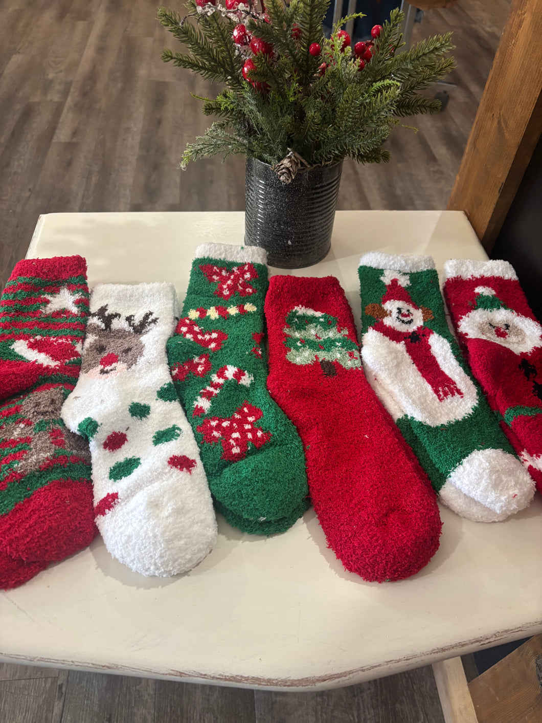 Christmas Fuzzy Socks