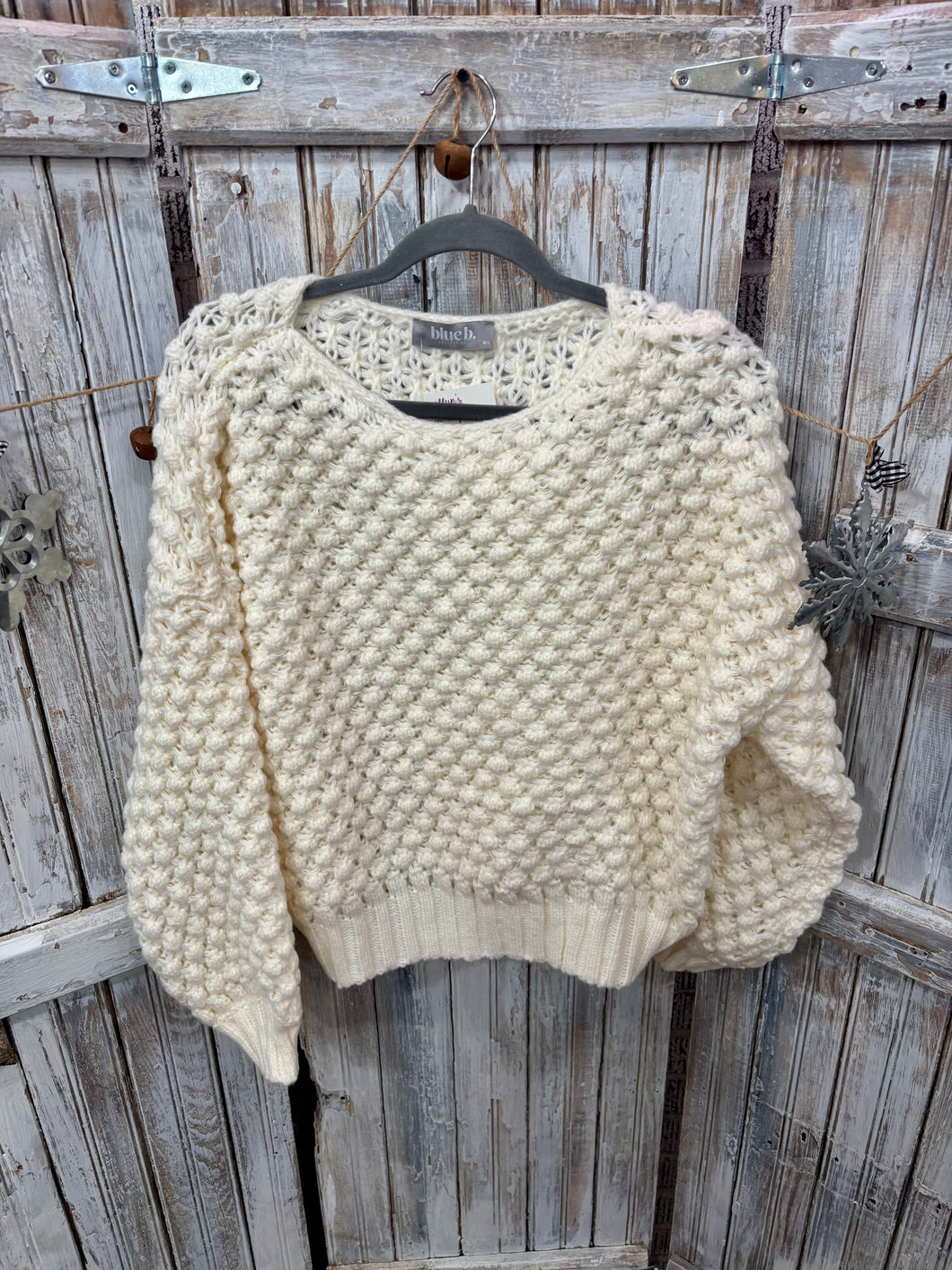 Bubble Crew Neck Sweater
