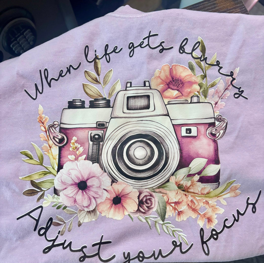 KH When life gets blurry tee