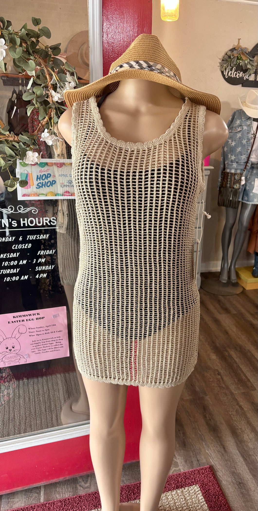 Gold Crochet Mini