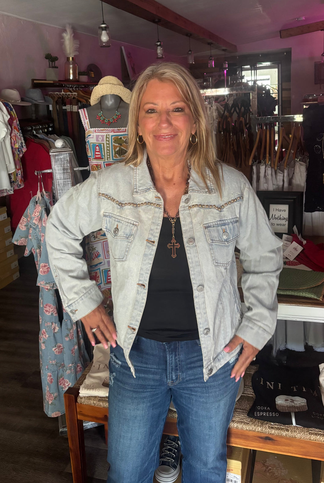 Studded Denim Jacket
