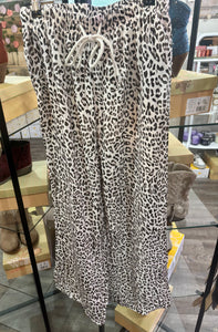 Leopard Drawstring Pants