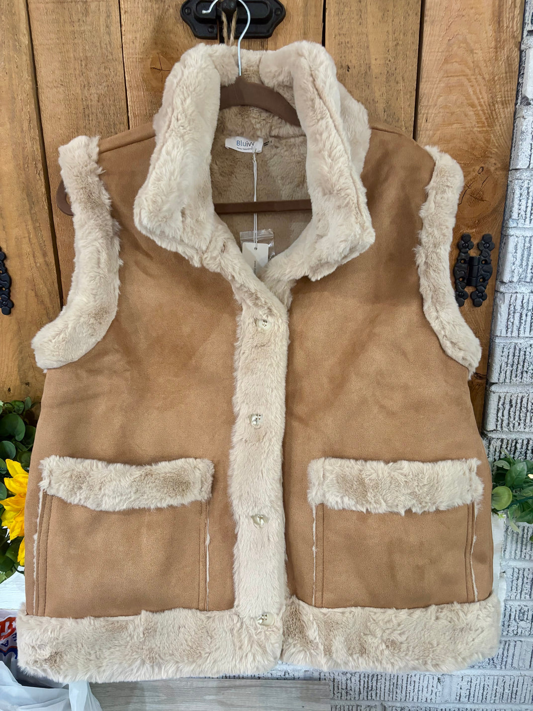Faux Suede Vest