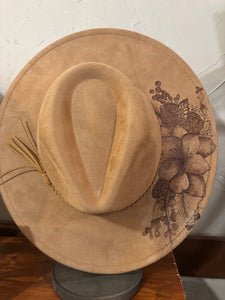 Burned Fedora Hat