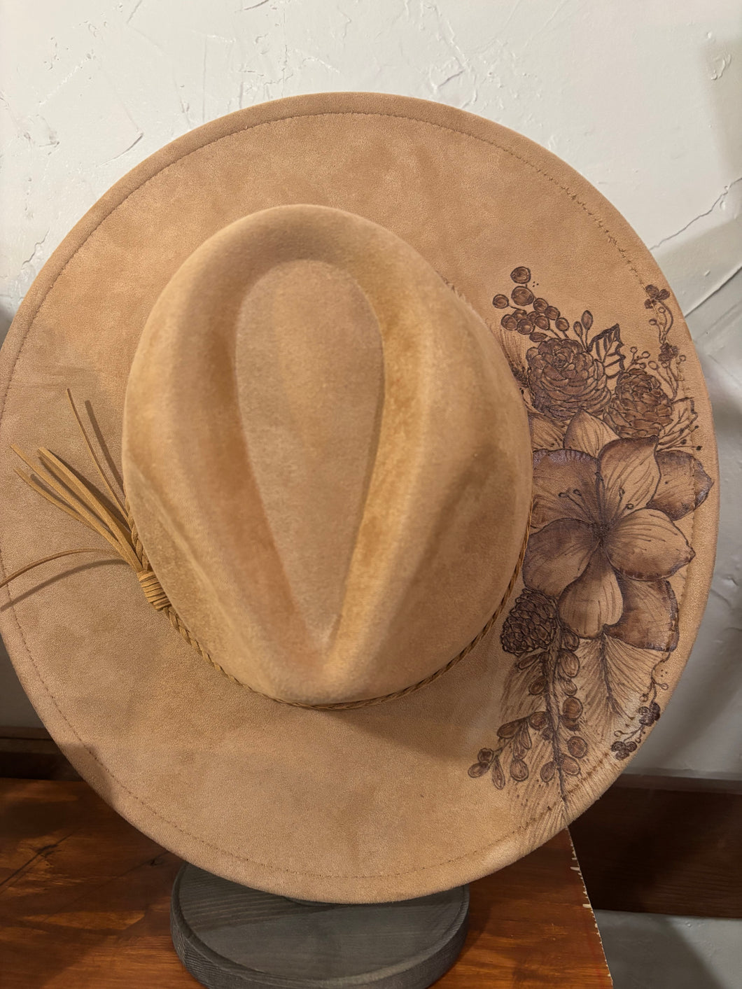 Burned Fedora Hat