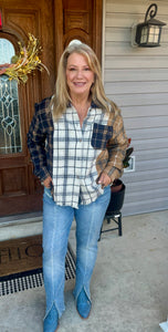 JB Front Seam & Slit Straight Jean