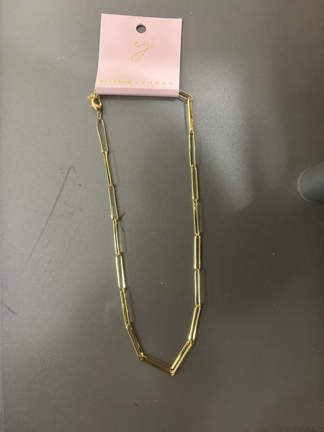 Ellison & Young Paperclip Necklace