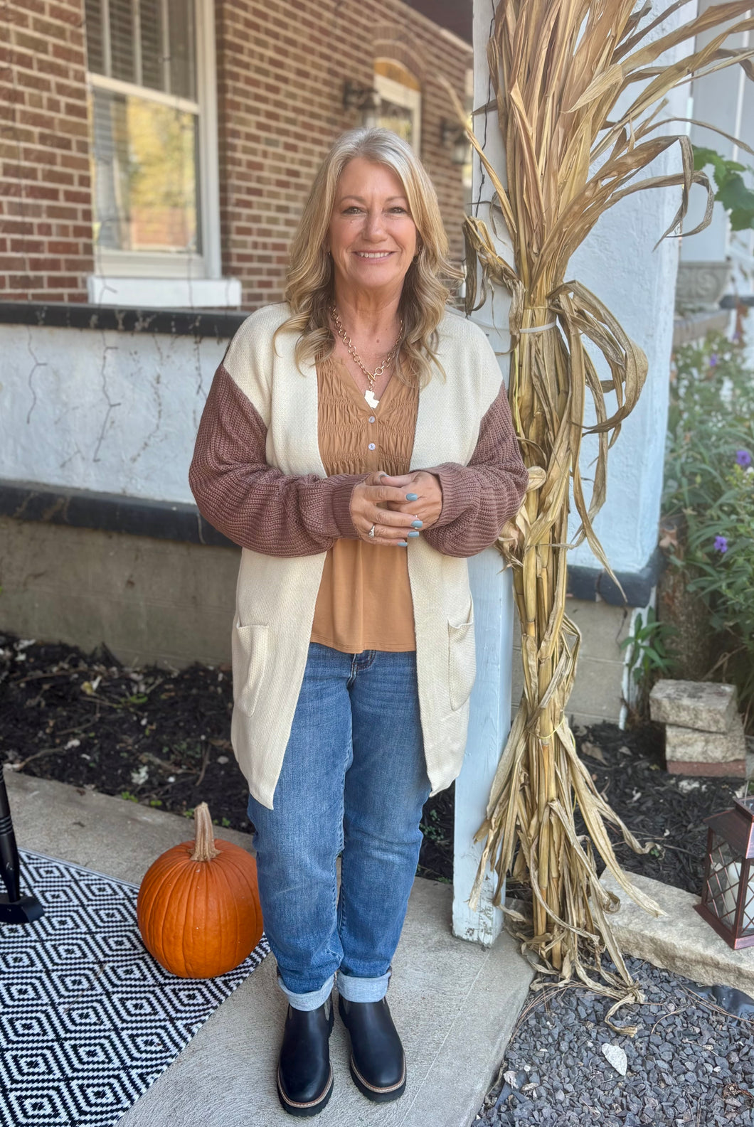 Fall Colorblock Cardigan