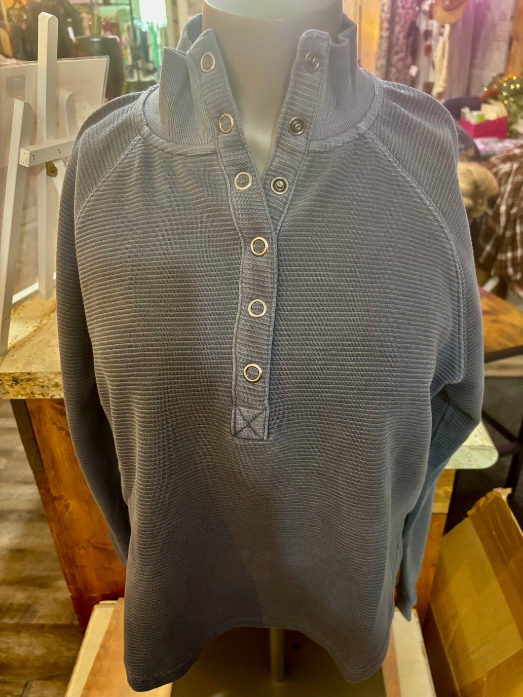 Mock Neck Half zip Top