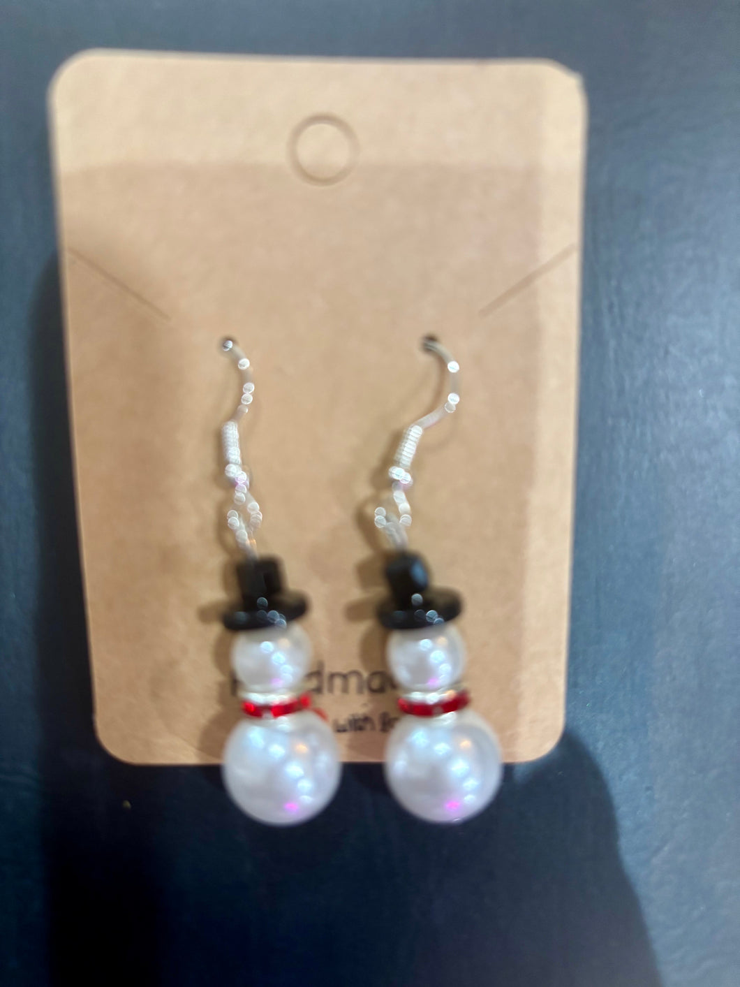 Snowman Earrings