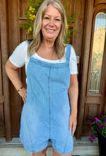 Load image into Gallery viewer, Denim Washed Romper

