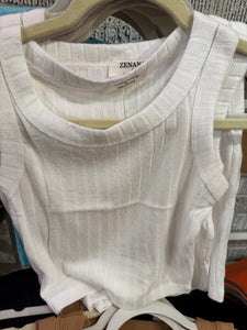Cropped Ribbed Tank