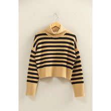 Load image into Gallery viewer, Striped Turtleneck Sweater
