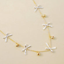 Load image into Gallery viewer, Bows And Bells Festive Necklace
