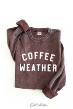 Load image into Gallery viewer, COFFEE WEATHER Thermal Vintage Pullover
